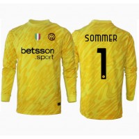 Camiseta Inter Milan Yann Sommer #1 Portero Segunda Equipación Replica 2024-25 mangas largas